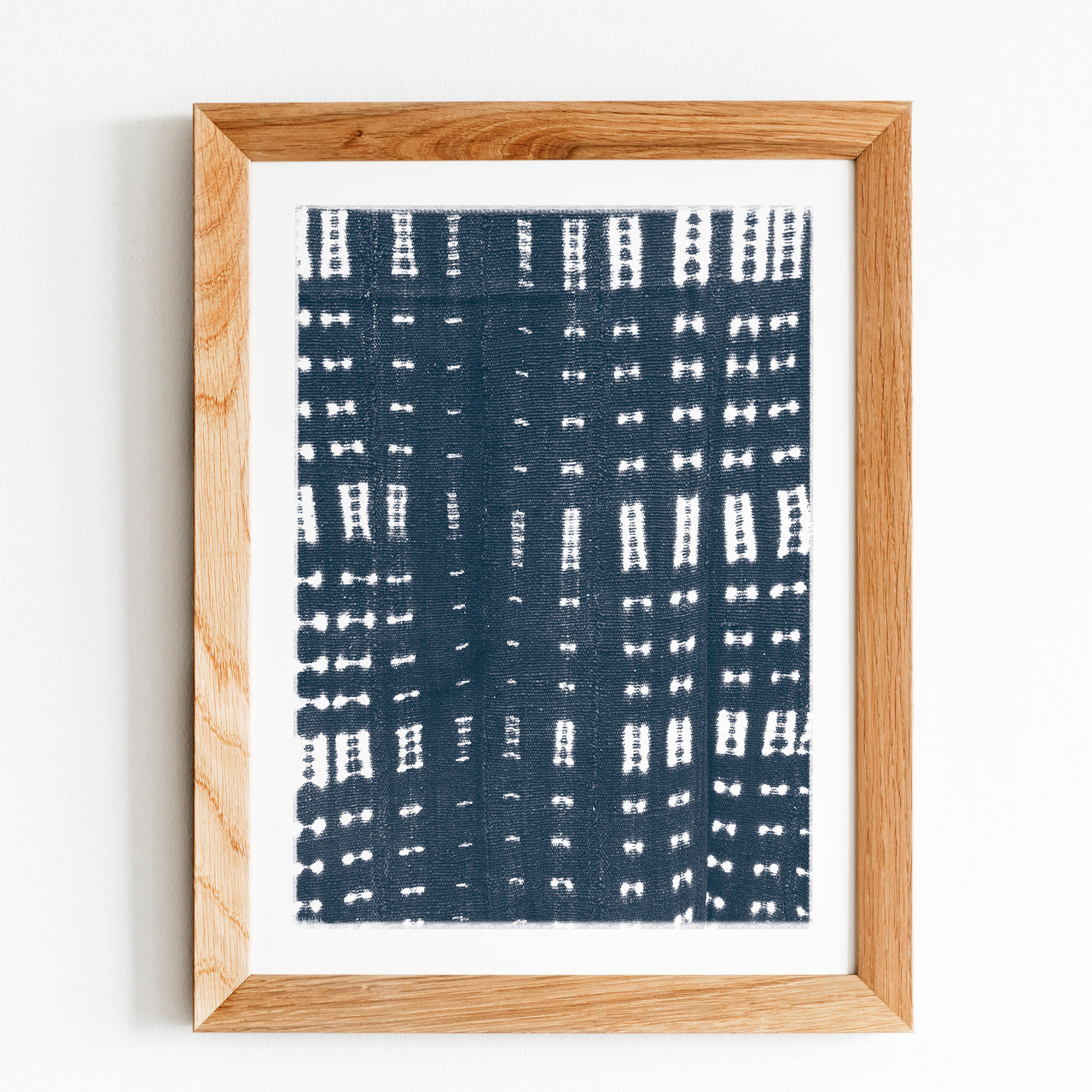 mud cloth fabric print framed by Gert & Co