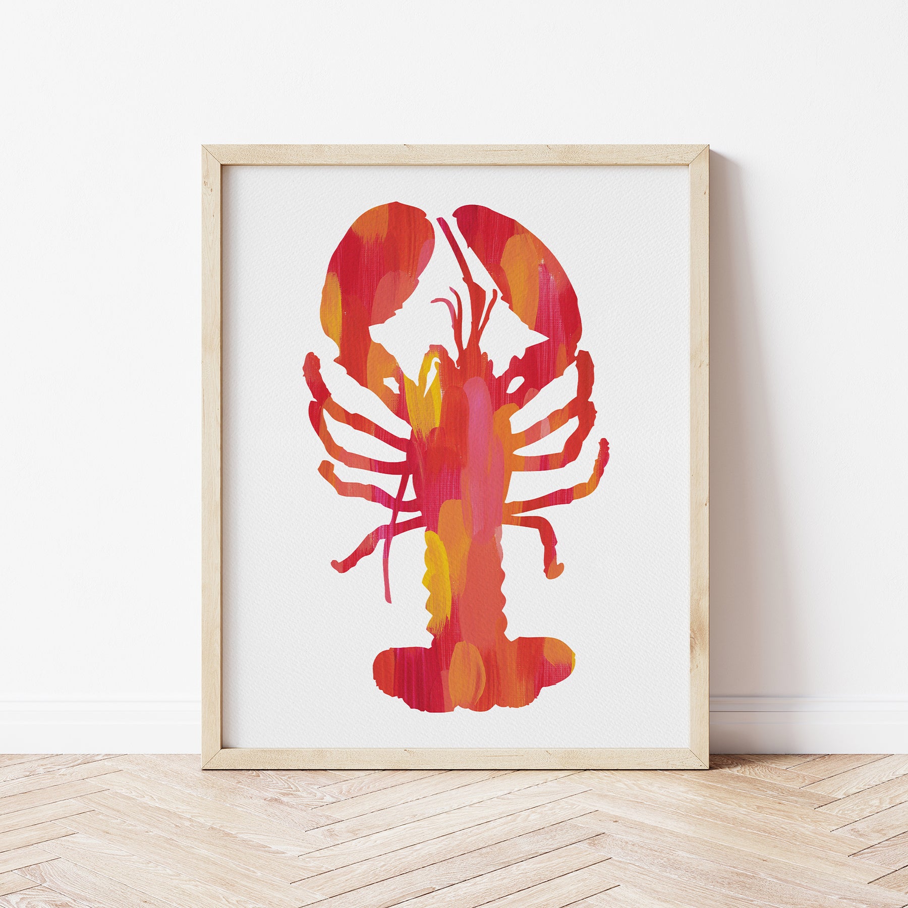 Pink Lobster Print by Gert & Co