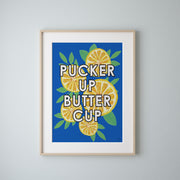Pucker Up Butter Cup Lemon Print by Gert & Co