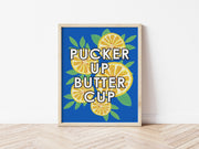 Pucker Up Butter Cup Lemon Print by Gert & Co