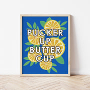 Pucker Up Butter Cup Lemon Print by Gert & Co