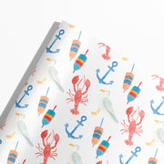 Watercolor Seaside Gift Wrap by Gert & Co