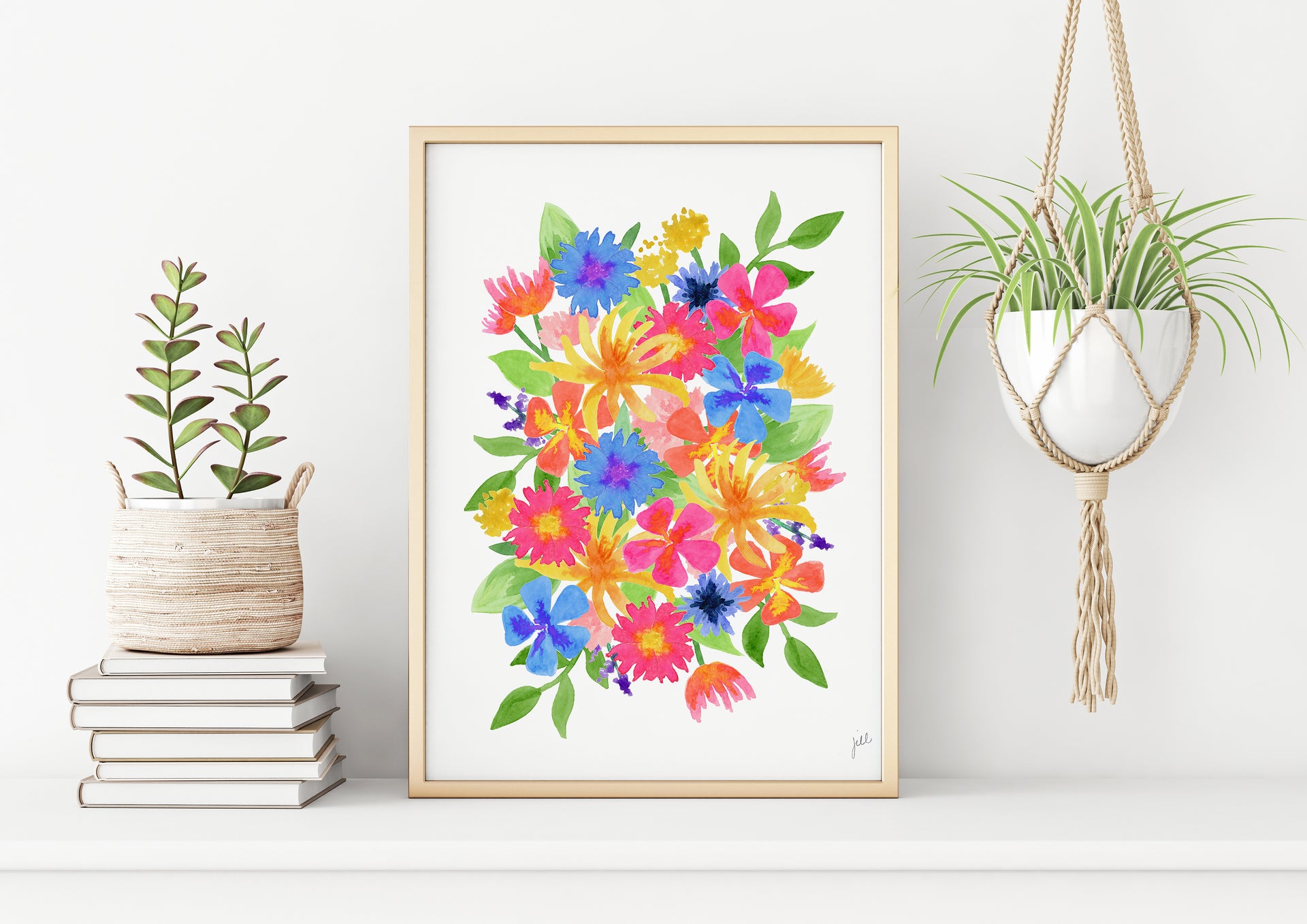 Bright Wildflower Print by Gert & Co