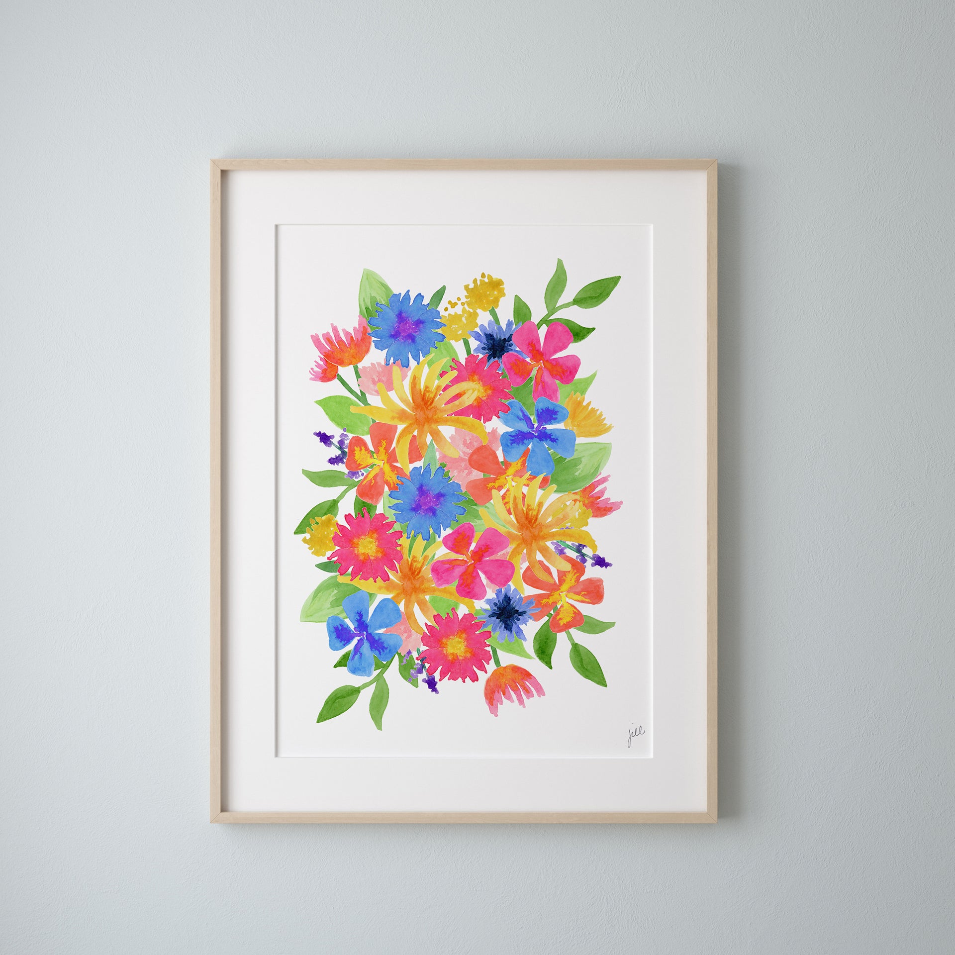Bright Wildflower Print by Gert & Co