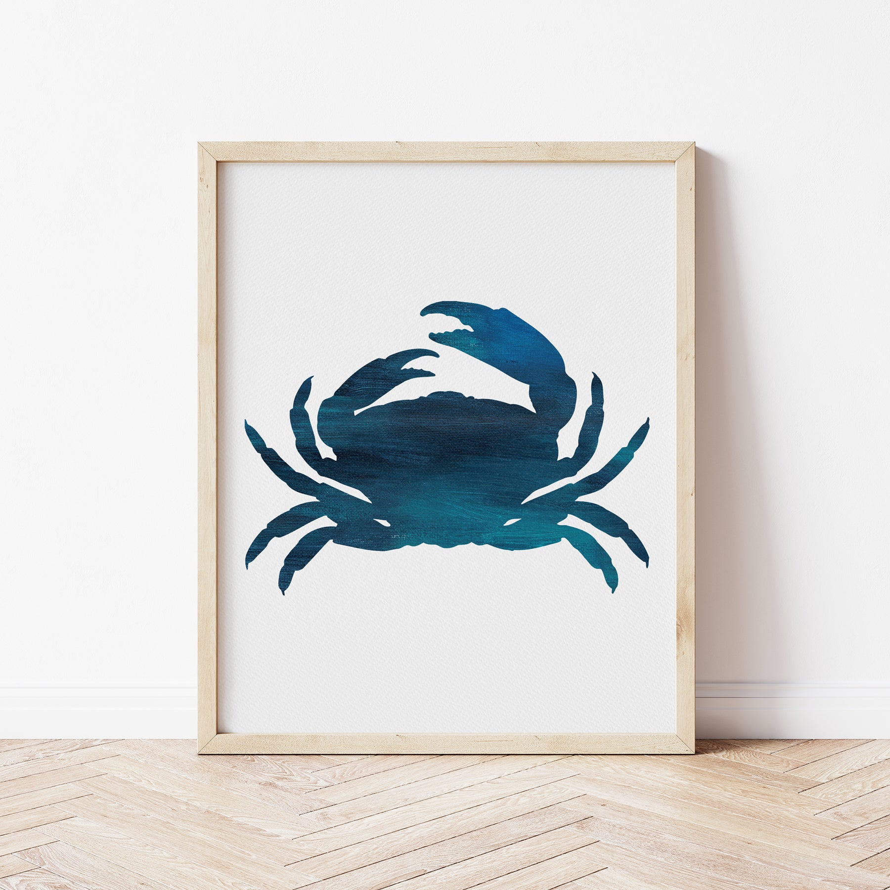 Blue crab art print by Gert & Co