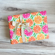 Bright Citrus Gift Wrap by Gert & Co