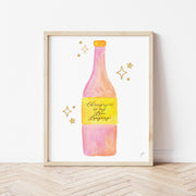 Champagne Is my Love Language Art Print by Gert & Co