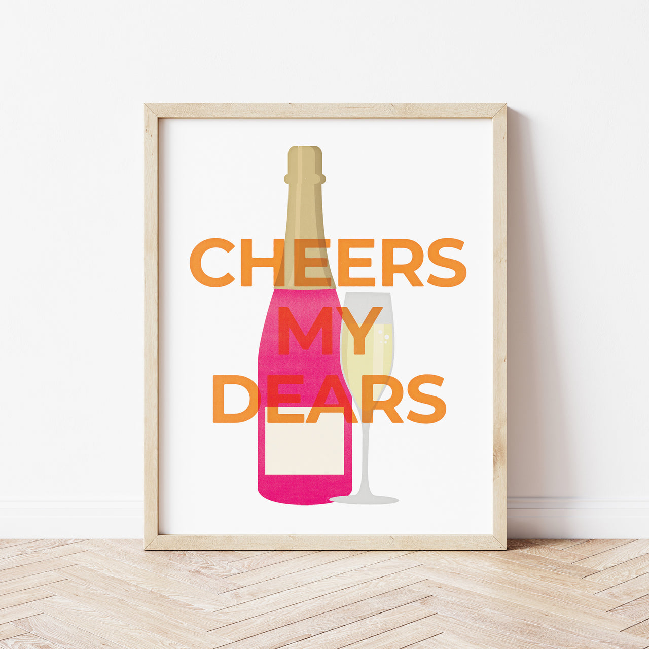 cheers my dears art print by gert and co