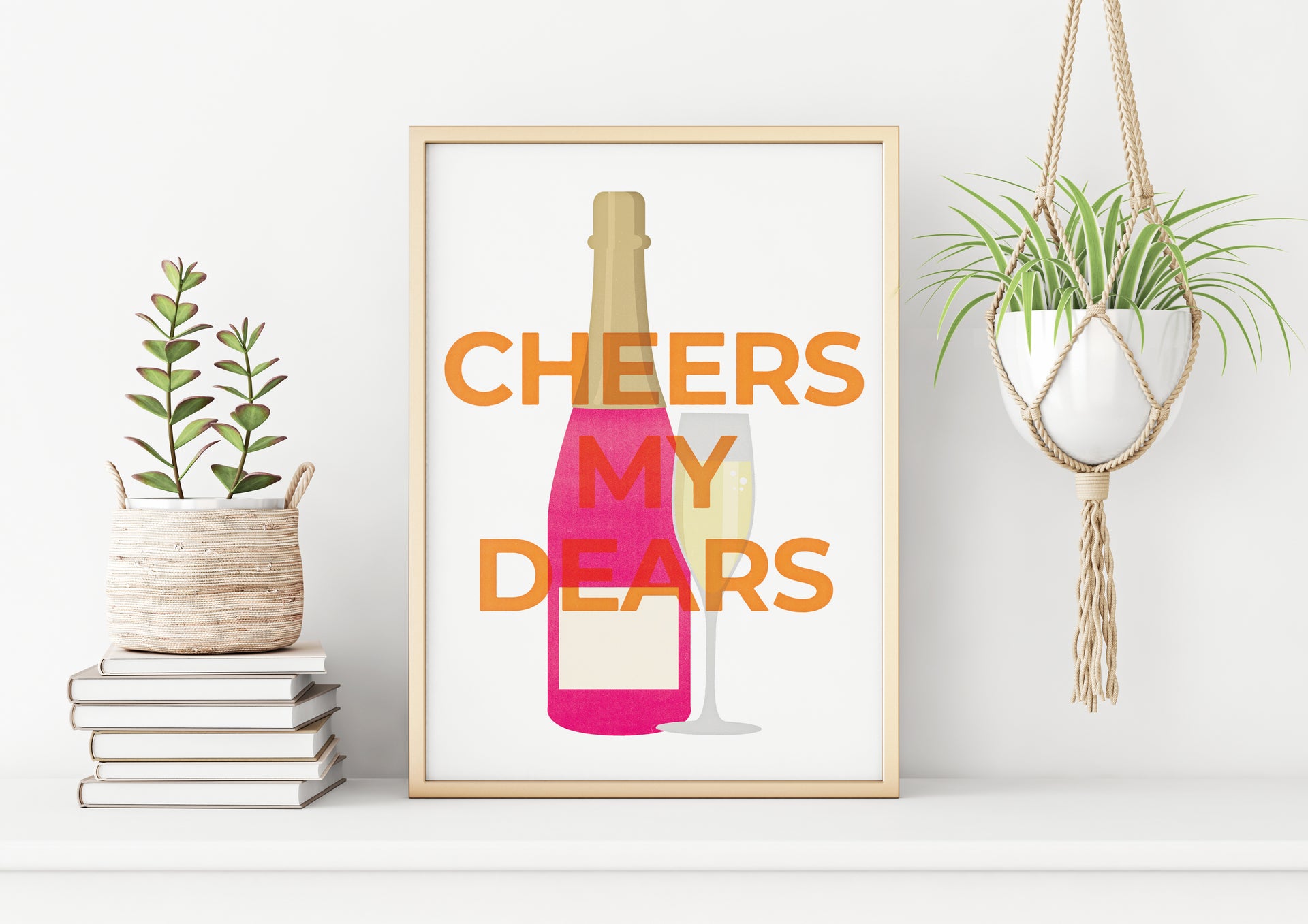 cheers my dears art print by gert and co
