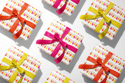 Pink Christmas Lights Gift Wrap by Gert & Co