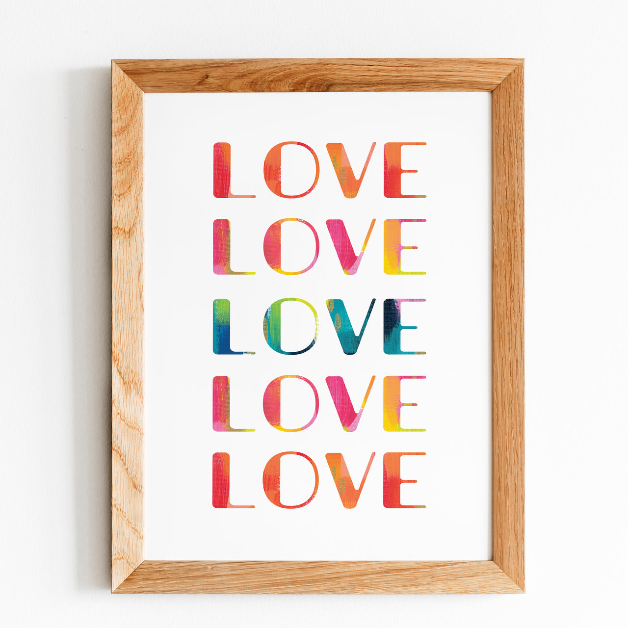 Love Rainbow Print Framed by Gert & Co