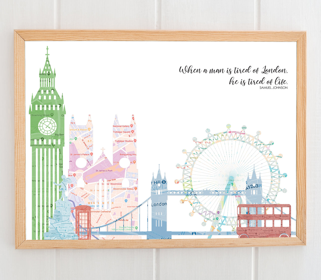 London Print Framed by Gert & Co