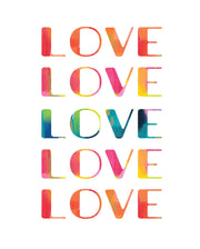Rainbow Love Print by Gert & Co