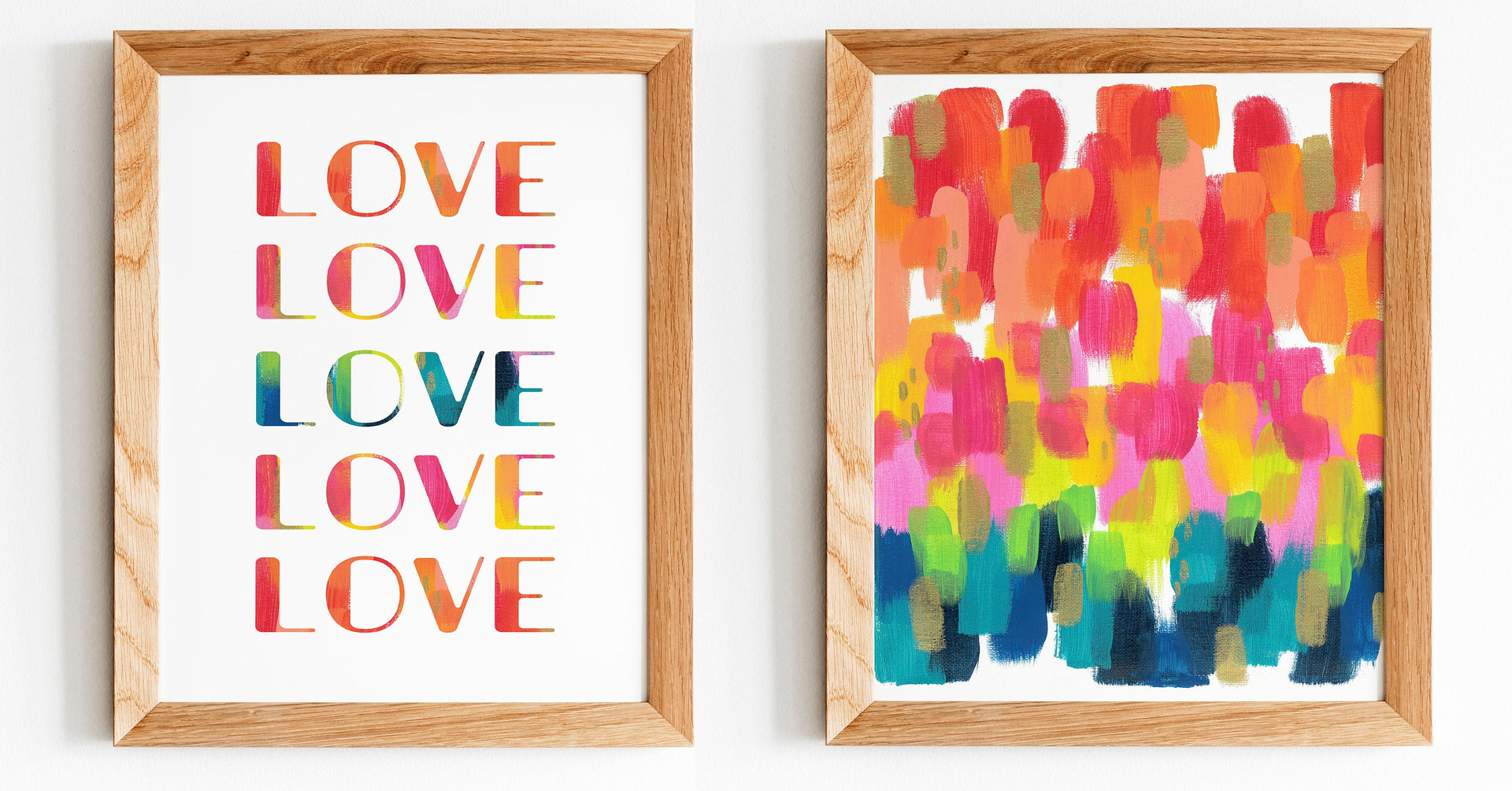 Rainbow and Love Print Set by Gert & Co