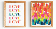 Rainbow and Love Print Set by Gert & Co