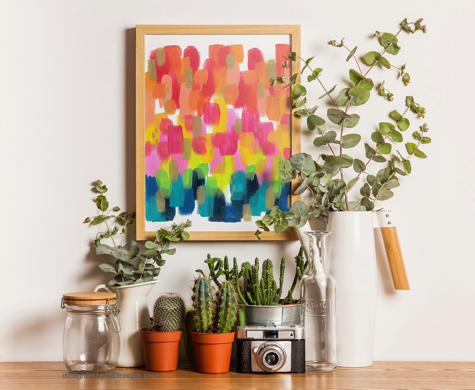 Rainbow Print with Greenery by Gert & Co