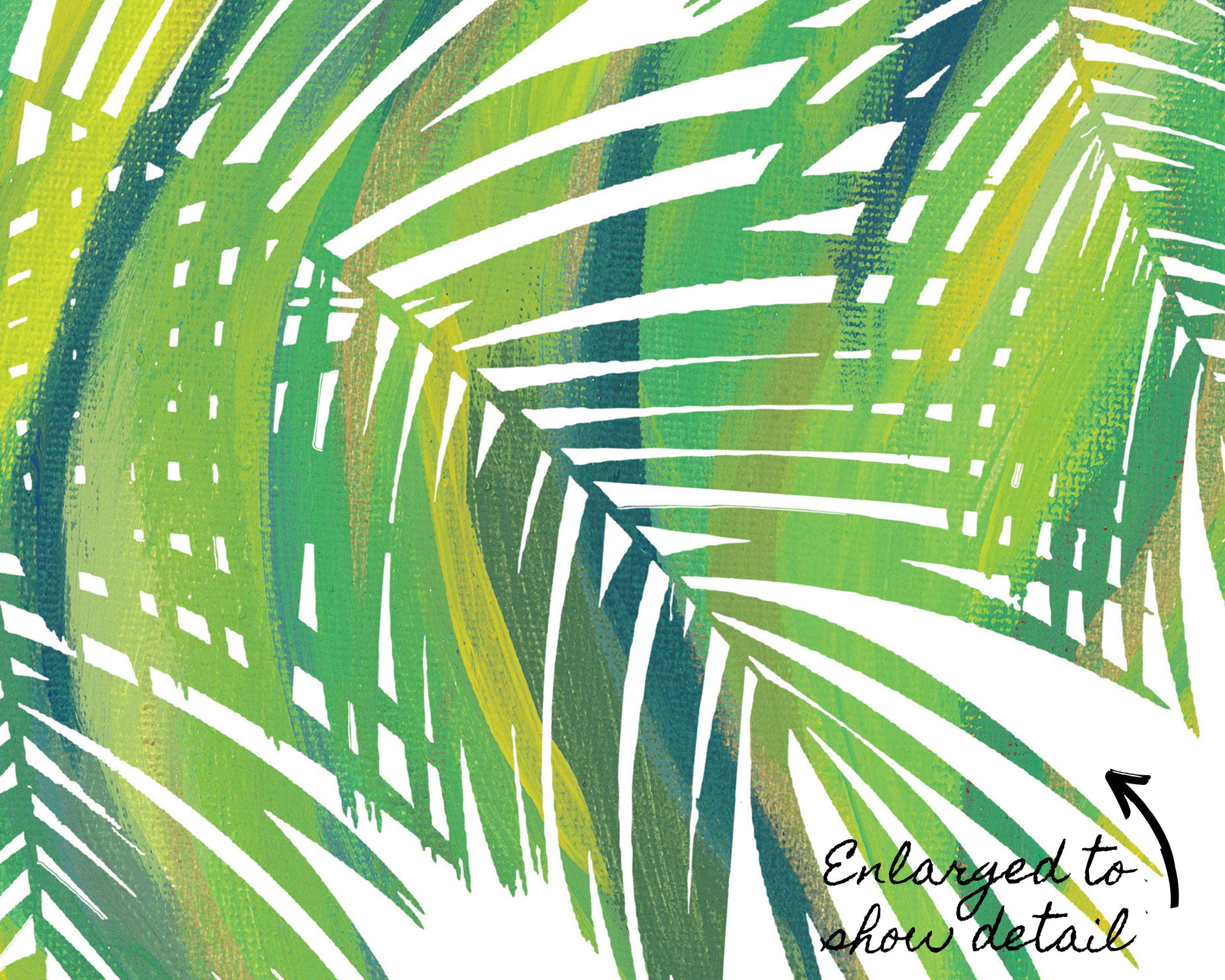 Tropical Palm Leaves Print Set  Detail Image by Gert & Co