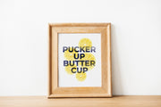 Lemon Pucker Up Buttercup Print by Gert & Co