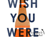 'Wish You Were Beer' Print by Gert & Co Detail Image