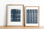 mud cloth fabric print set framed by Gert & Co