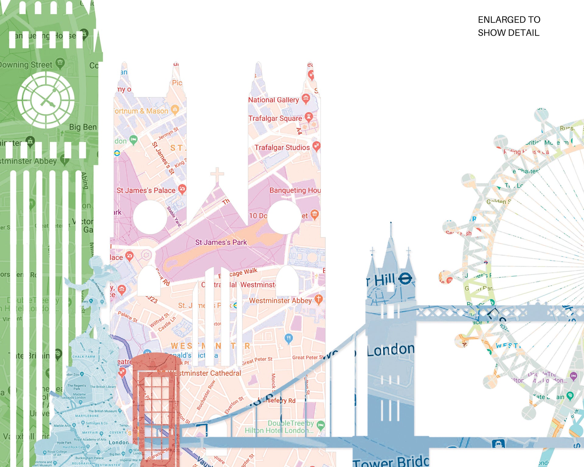 London Print Detail Image by Gert & Co