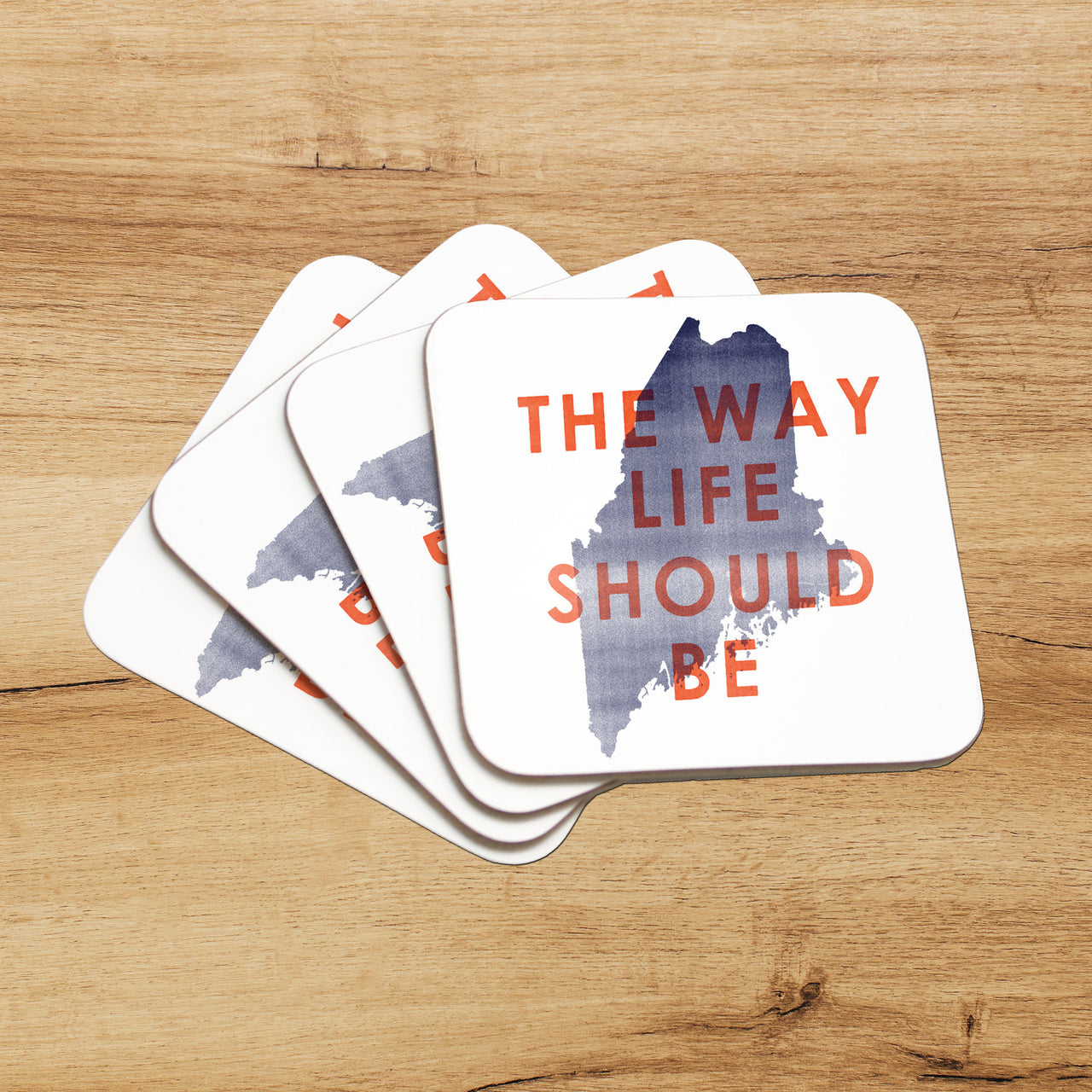 The Way Life Should Be Maine Coasters Set