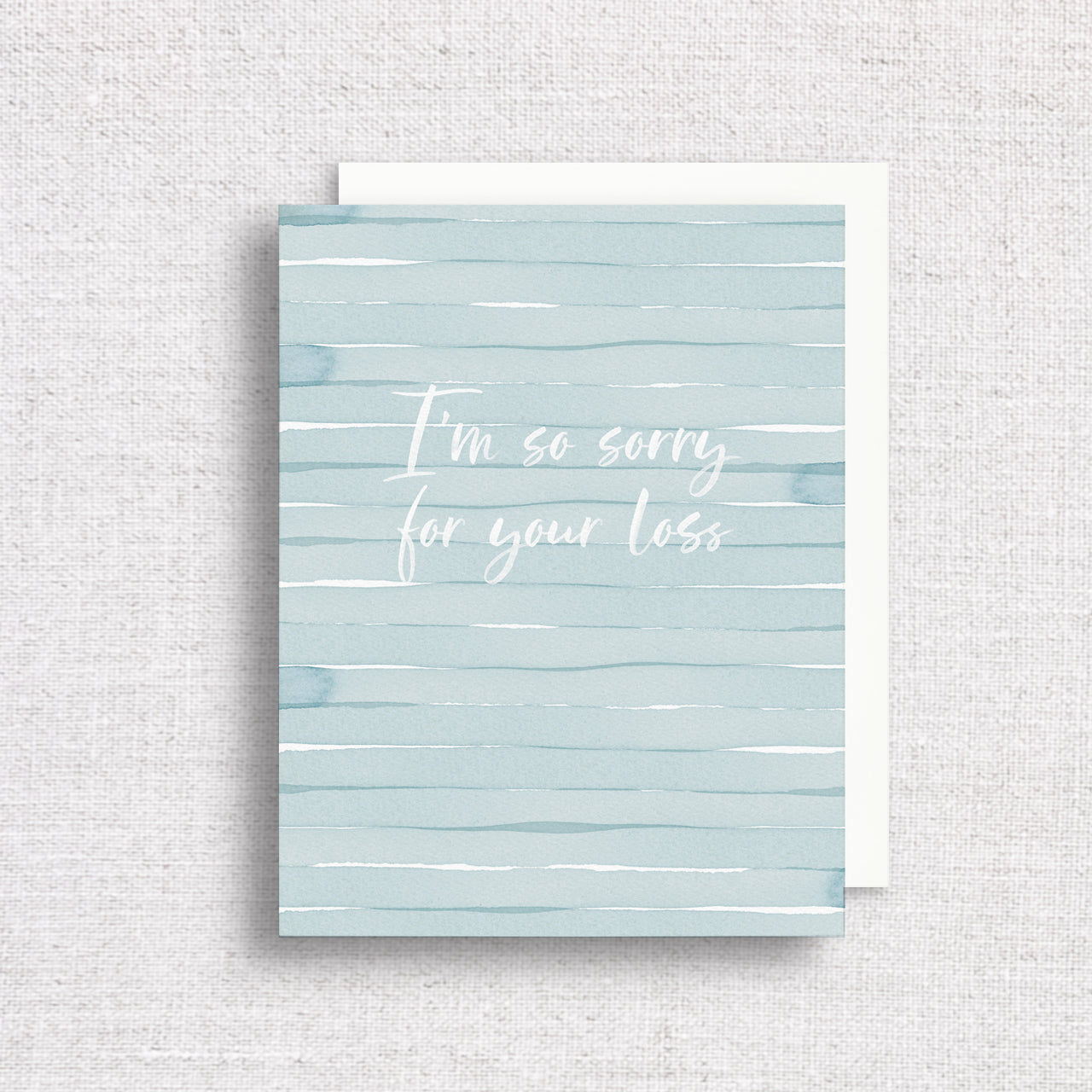 I'm So Sorry For Your Loss Watercolor Greeting Card by Gert & Co