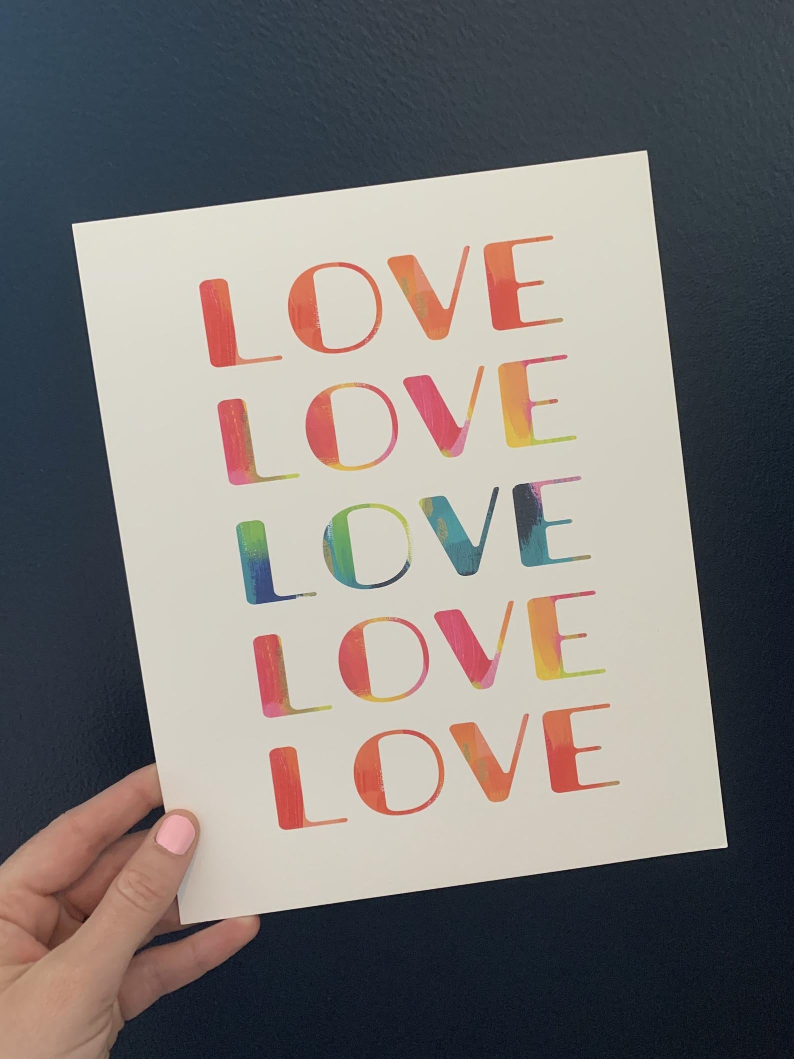 Rainbow Love Print by Gert & Co