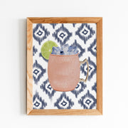 Moscow Mule and Ikat Print Framed by Gert & Co