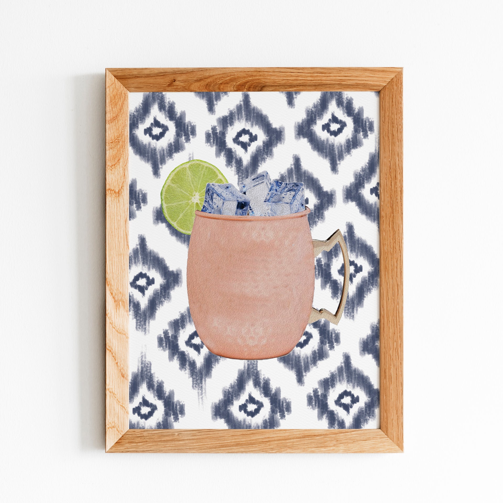 Moscow Mule and Ikat Print Framed by Gert & Co