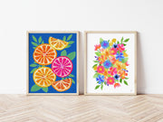 Bright Wildflower and Oranges Prints by Gert & Co