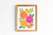 Oranges on White Print by Gert & Co