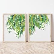 palm leaf art print set by gert and co