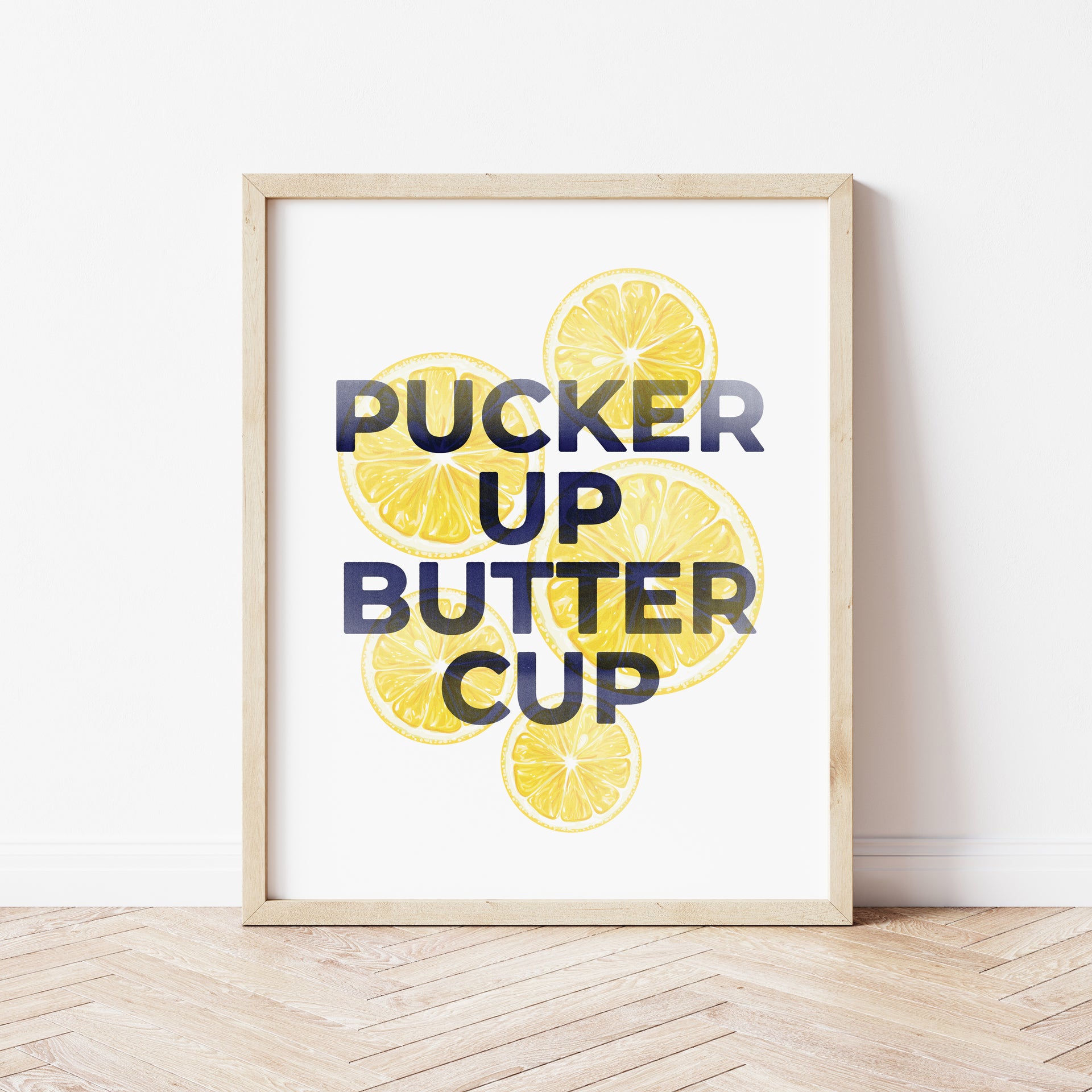 pucker up buttercup print by gert and co