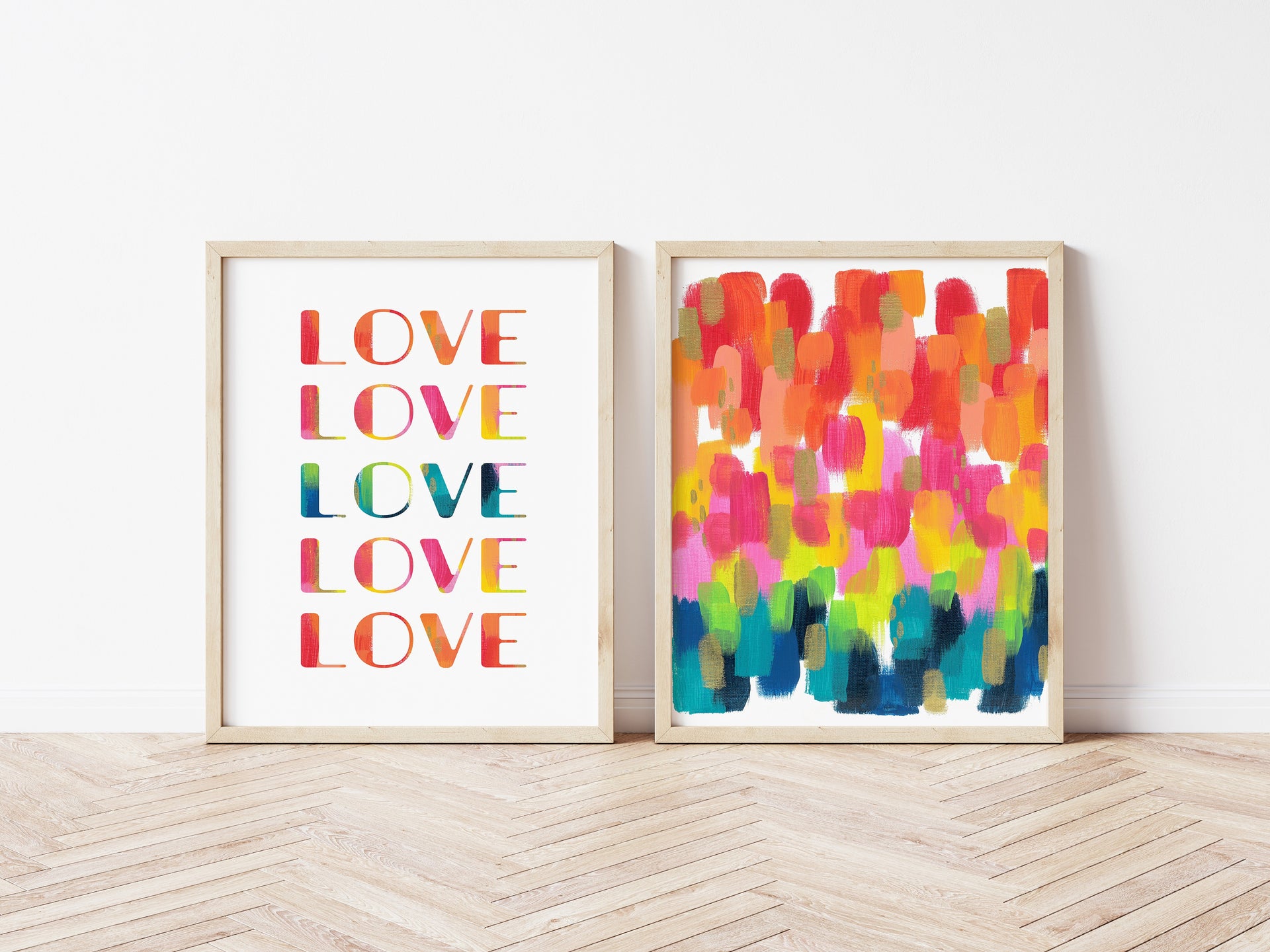 Rainbow Love Print  Set by Gert & Co