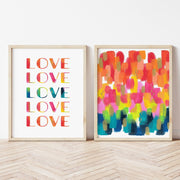 Rainbow Love Art Print by Gert and Co