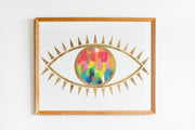 Rainbow Evil Eye Print by Gert & Co