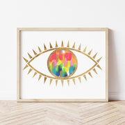 Rainbow Evil Eye Print by Gert & Co