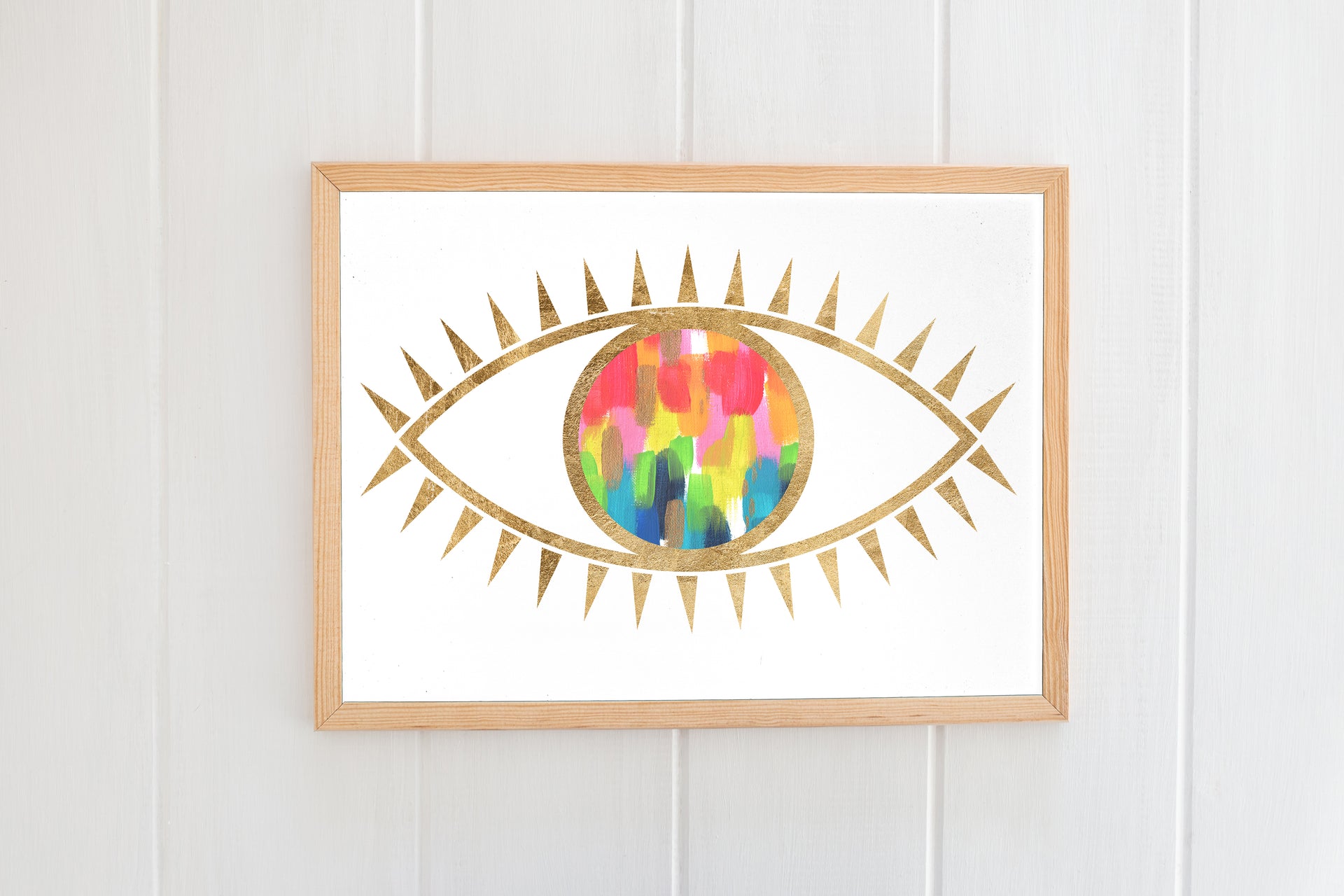 Rainbow Evil Eye Print by Gert & Co