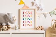 Rainbow Love Print by Gert & Co