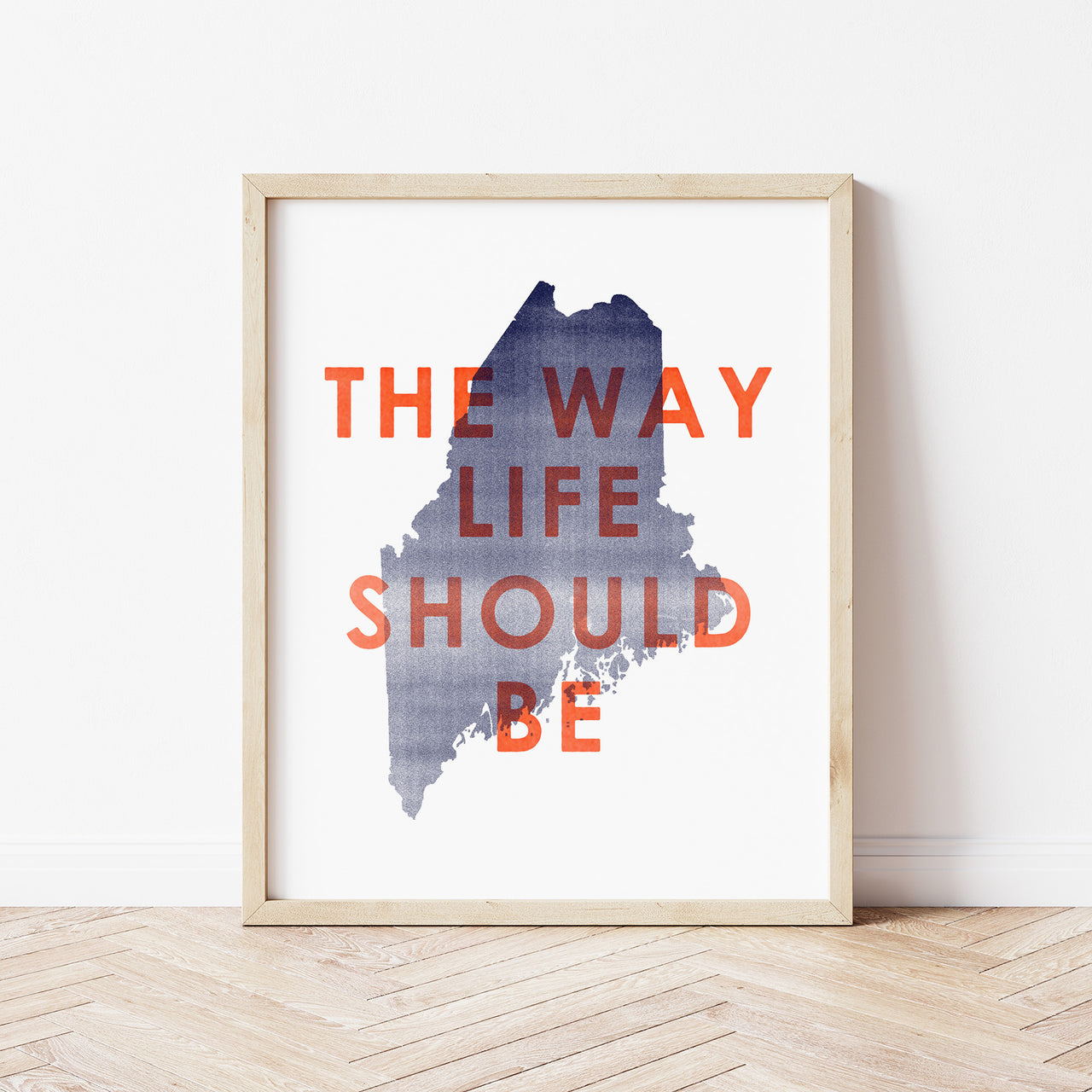 'The Way Life Should Be' Maine Art Print