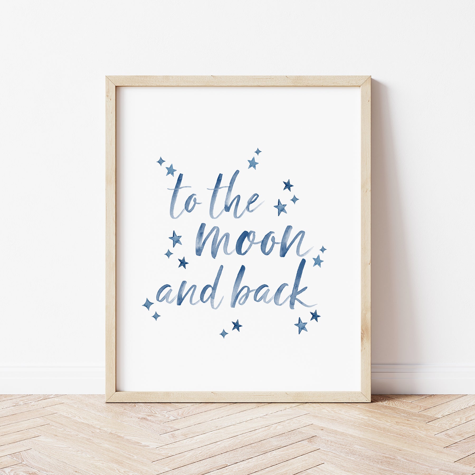 "To the moon and back" Art Print by Gert & Co