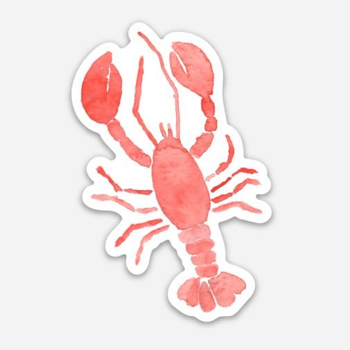 Watercolor Lobster Sticker by Gert & Co