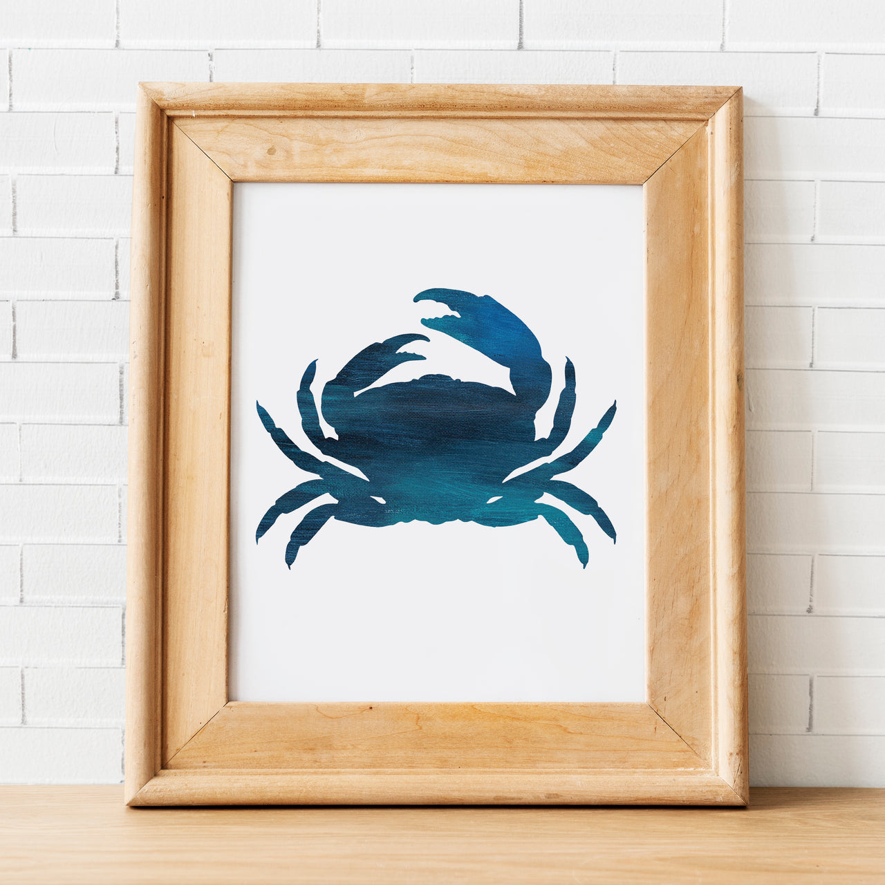 Blue crab art print by Gert & Co