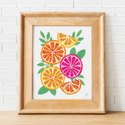 Oranges on White Print by Gert & Co